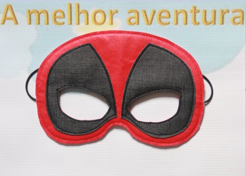 Mascara Super Heróis Couro Ecológico