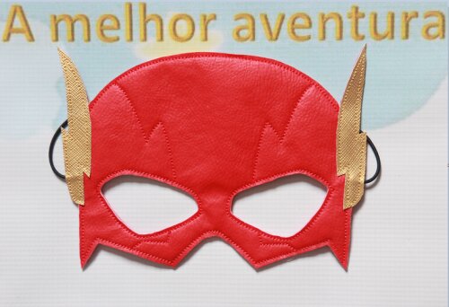 Mascara Super Heróis Couro Ecológico