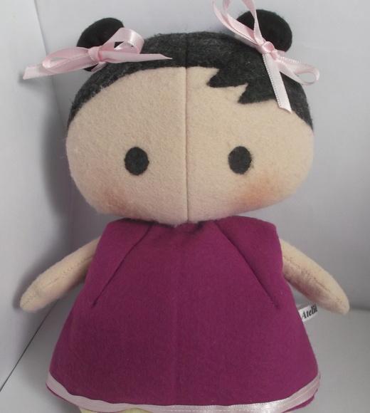 Baby Tilda com Blusa Roxa