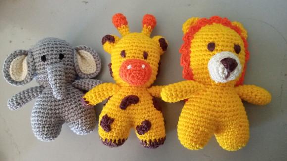Bichinhos da Selva em Crochê Amigurumi