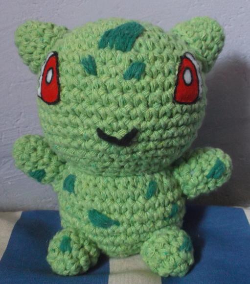 Bulbasaur de Crochê Amigurumi