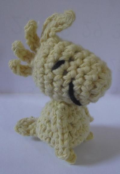 Charlie, Woodstock e Snoopy em Amigurumi