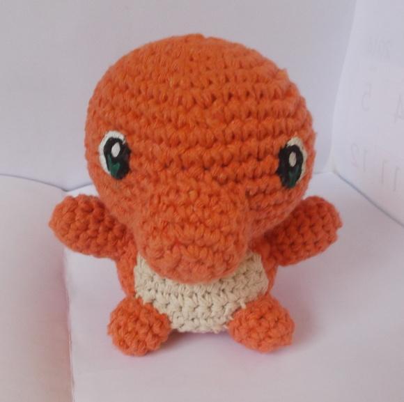 Charmander de Crochê Amigurumi