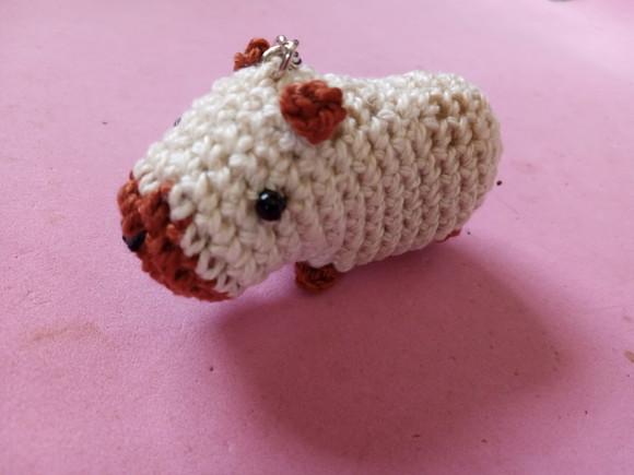 Chaveiro Capivara em Crochê Amigurumi