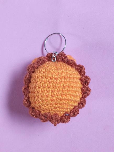 Chaveiro Leão em Crochê Amigurumi