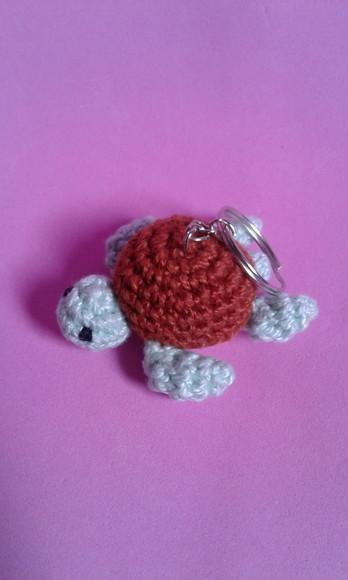 Chaveiro Mini Tartaruga em Crochê Amigurumi