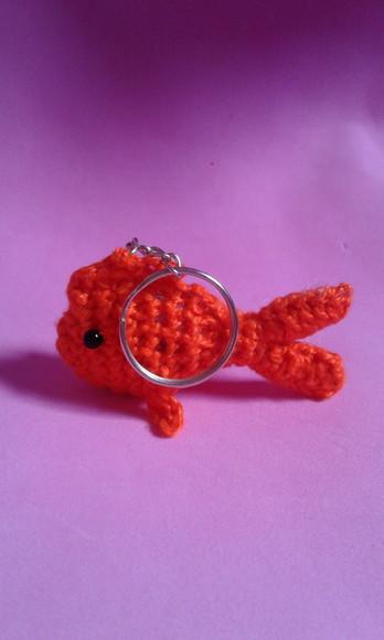 Chaveiro Peixe em Crochê Amigurumi