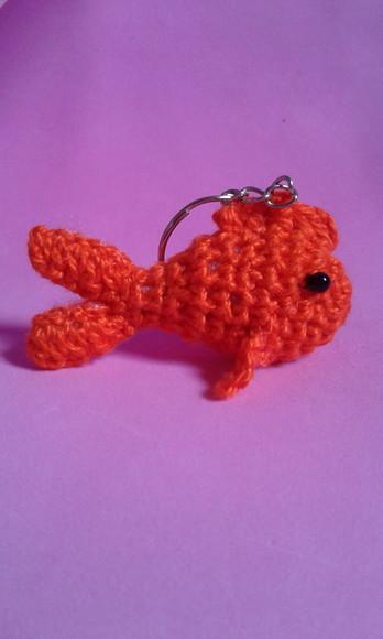 Chaveiro Peixe em Crochê Amigurumi