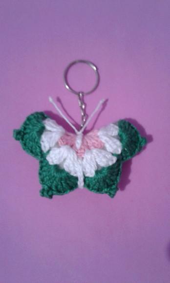 Chaveiros Borboletas em Crochê Amigurumi