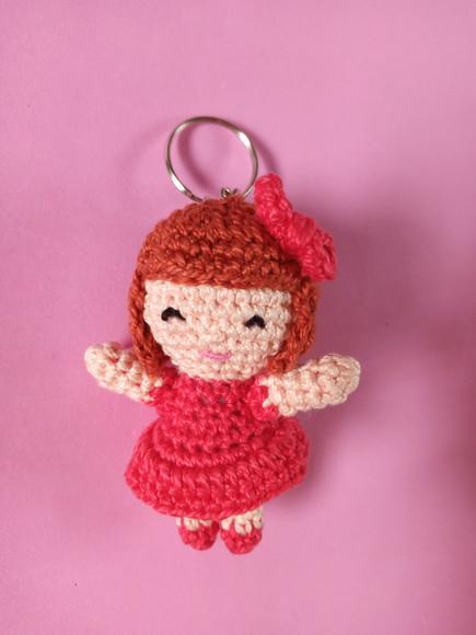 Chaveiros Bonecas em Crochê Amigurumi