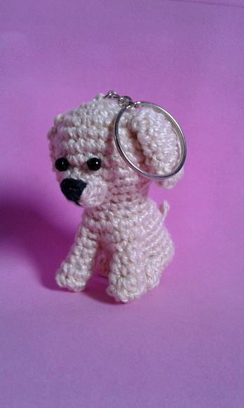 Chaveiros Cachorrinhos em Crochê Amigurumi