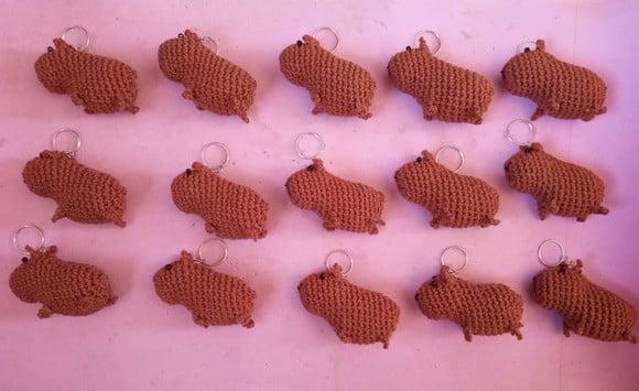 Chaveiros de Bichinhos em Amigurumi