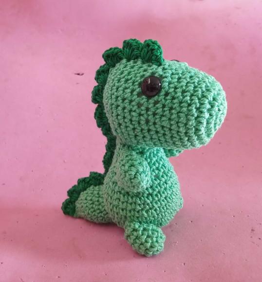 Dinossauro em Crochê Amigurumi