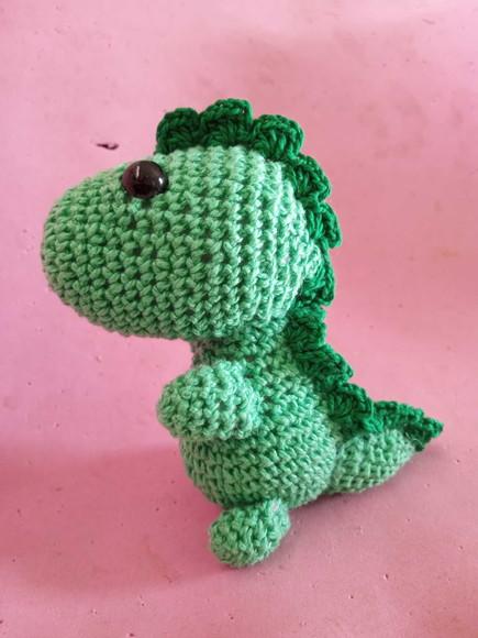 Dinossauro em Crochê Amigurumi