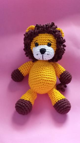 Leão em Crochê Amigurumi