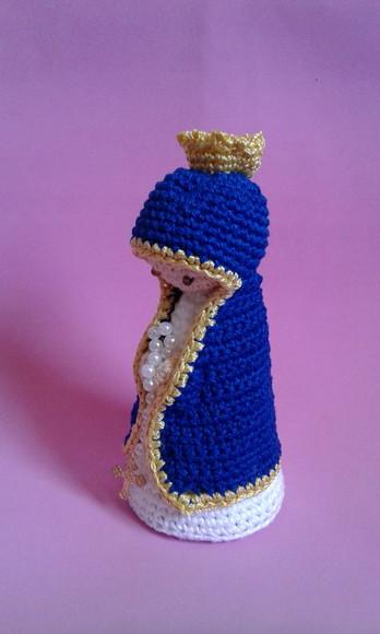 Nossa Senhora em Crochê Amigurumi