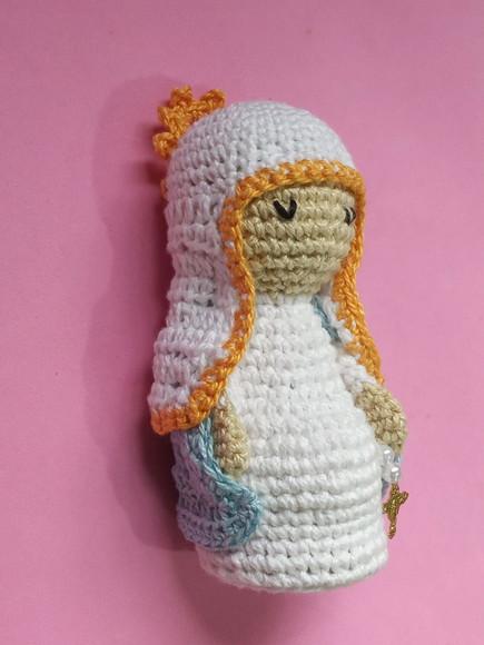 Nossa Senhora Grávida Em Crochê Amigurumi