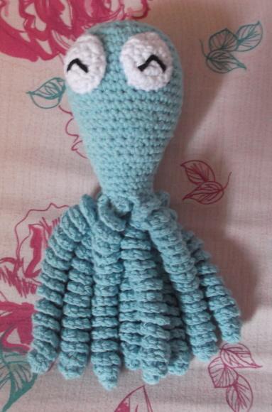 Polvo Em Crochê Amigurumi Para Bebês