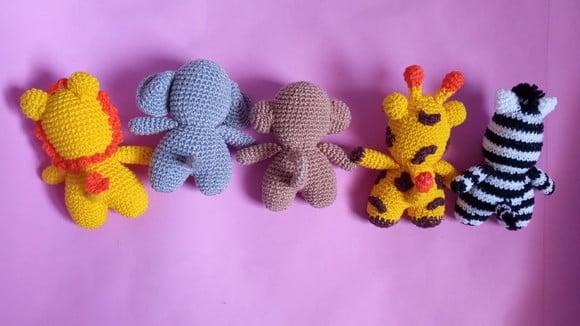 Bichinhos da Selva em Crochê Amigurumi