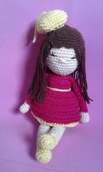 Boneca Lili em Crochê Amigurumi