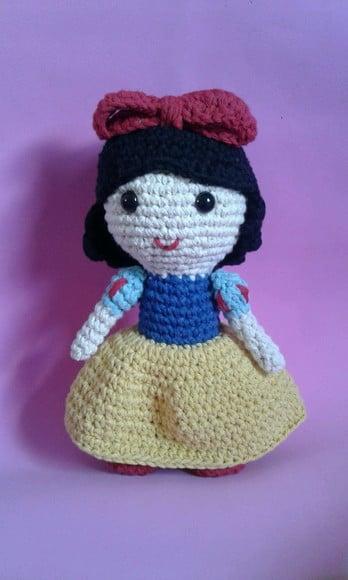 Branca de Neve em Crochê Amigurumi