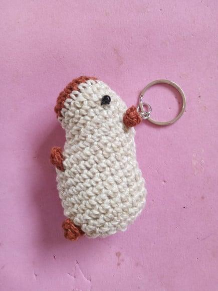 Chaveiro Capivara em Crochê Amigurumi