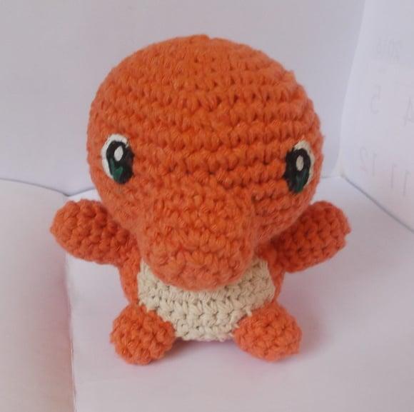 Charmander de Crochê Amigurumi