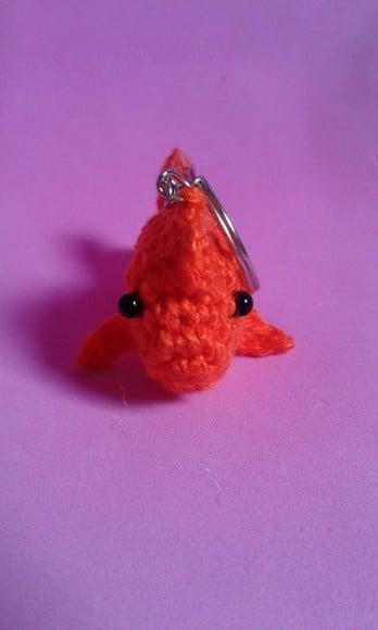 Chaveiro Peixe em Crochê Amigurumi
