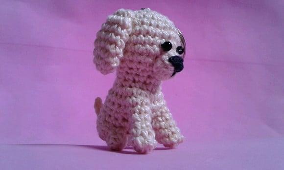 Chaveiros Cachorrinhos em Crochê Amigurumi
