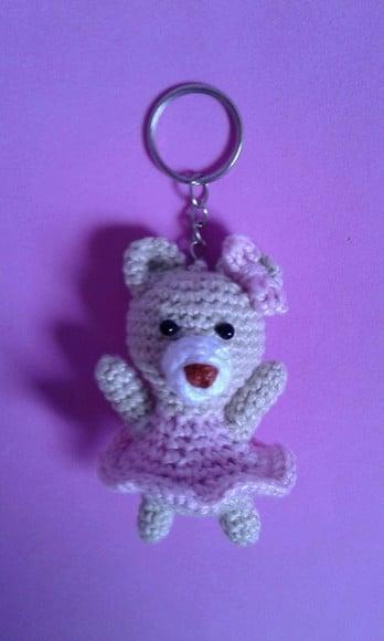 Chaveiros Ursinhas em Crochê Amigurumi