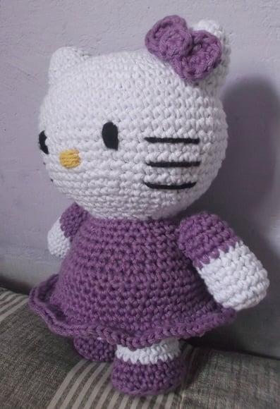 Hello Kitty em Crochê Amigurumi