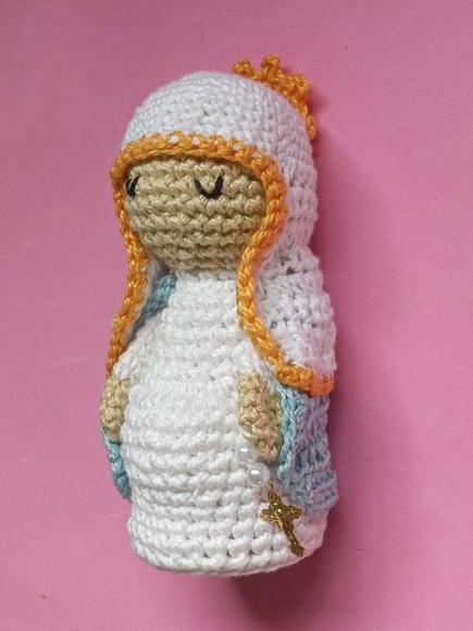 Nossa Senhora Grávida Em Crochê Amigurumi