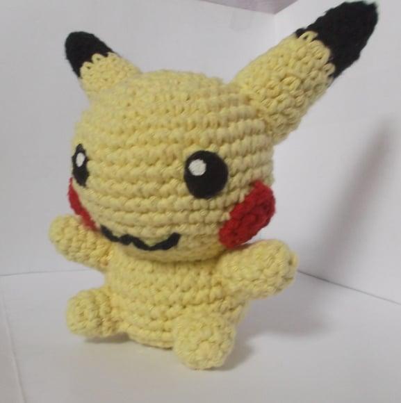 Pikachu de Crochê Amigurumi