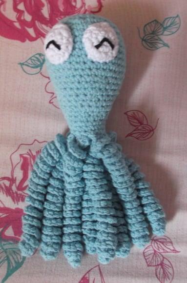 Polvo Em Crochê Amigurumi Para Bebês