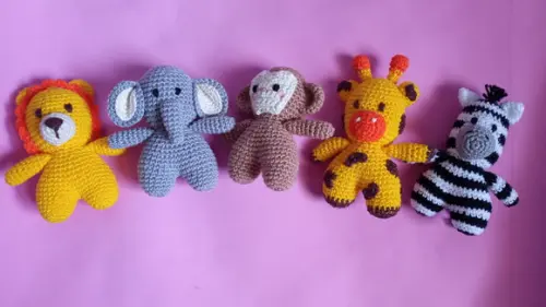 Bichinhos da Selva em Crochê Amigurumi