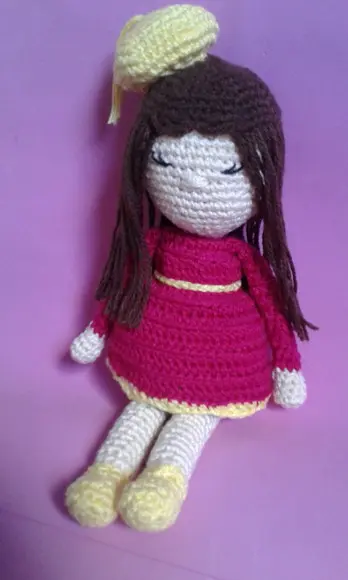 Boneca Lili em Crochê Amigurumi