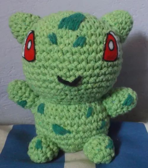 Bulbasaur de Crochê Amigurumi