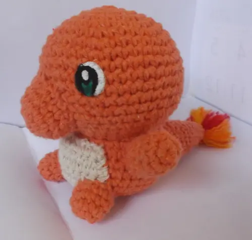 Charmander de Crochê Amigurumi