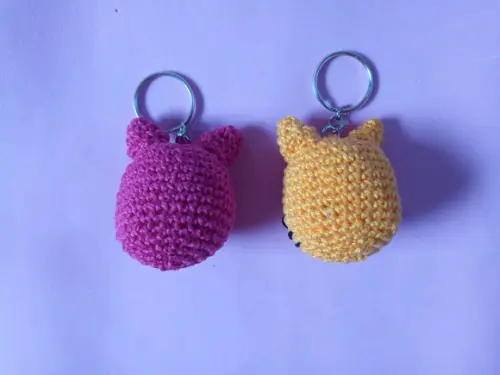 Chaveiro Gatinho em Crochê Amigurumi