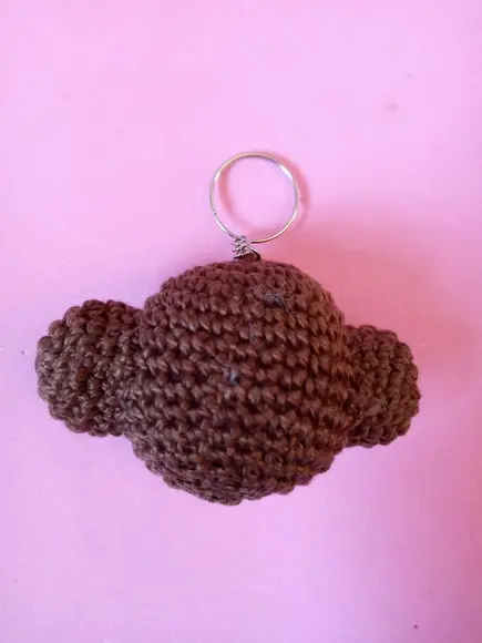 Chaveiro Macaco em Crochê Amigurumi