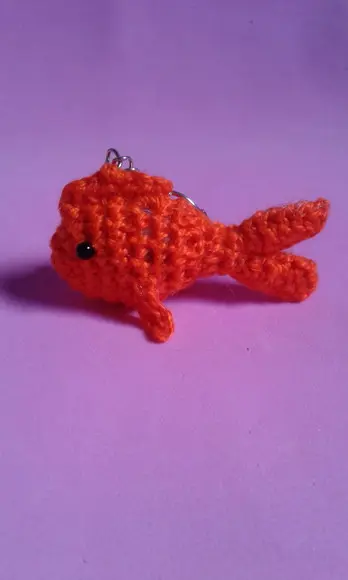 Chaveiro Peixe em Crochê Amigurumi