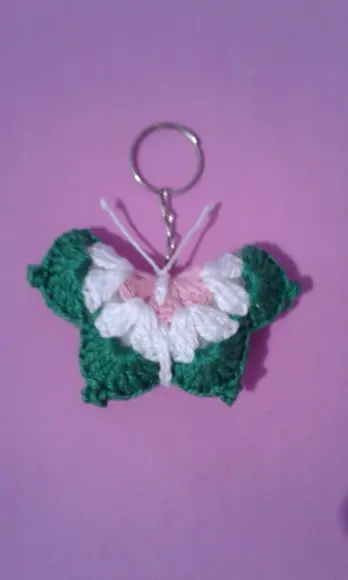 Chaveiros Borboletas em Crochê Amigurumi
