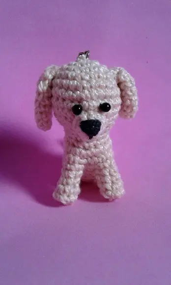 Chaveiros Cachorrinhos em Crochê Amigurumi