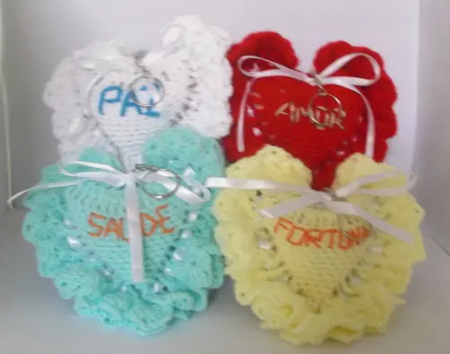 Kit Chaveiros Com Mensagens Pra Presente