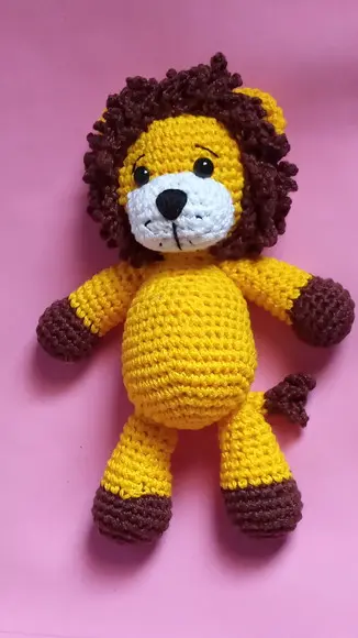 Leão em Crochê Amigurumi