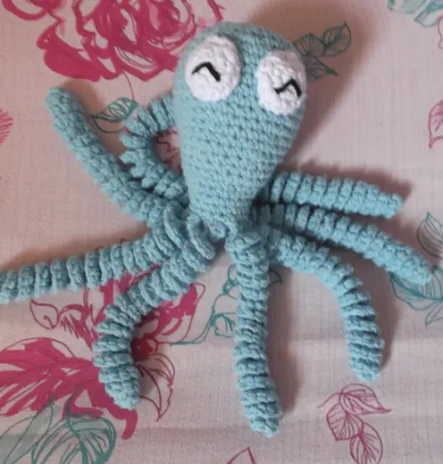 Polvo Em Crochê Amigurumi Para Bebês