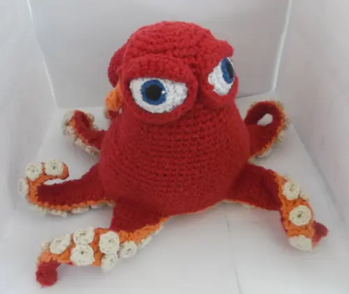 Polvo Hank - Procurando Dory - Amigurumi