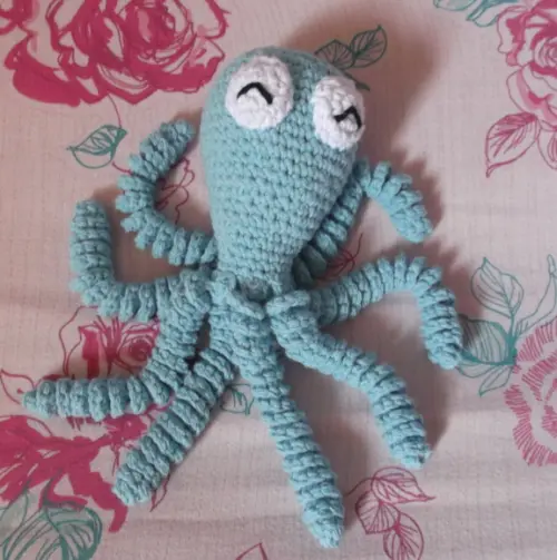 Polvo Em Crochê Amigurumi Para Bebês
