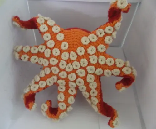 Polvo Hank - Procurando Dory - Amigurumi