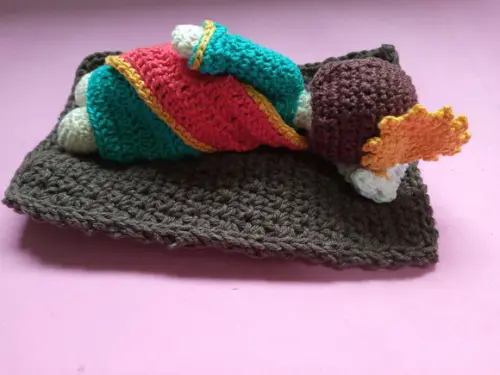 São José Dormindo Em Crochê Amigurumi